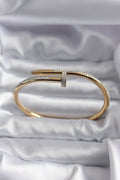 ZEVRA Çivi Zirkon Bileklik – Gold