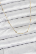 14K Gold Renk Minik Top Zincirli Kadın Kolye
