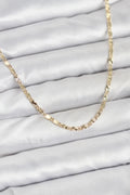 14K Gold Renk Lazerli Zincir Model Kadın Kolye