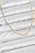 14K Gold Renk Lazer İnce Zincirli Kadın Kolye
