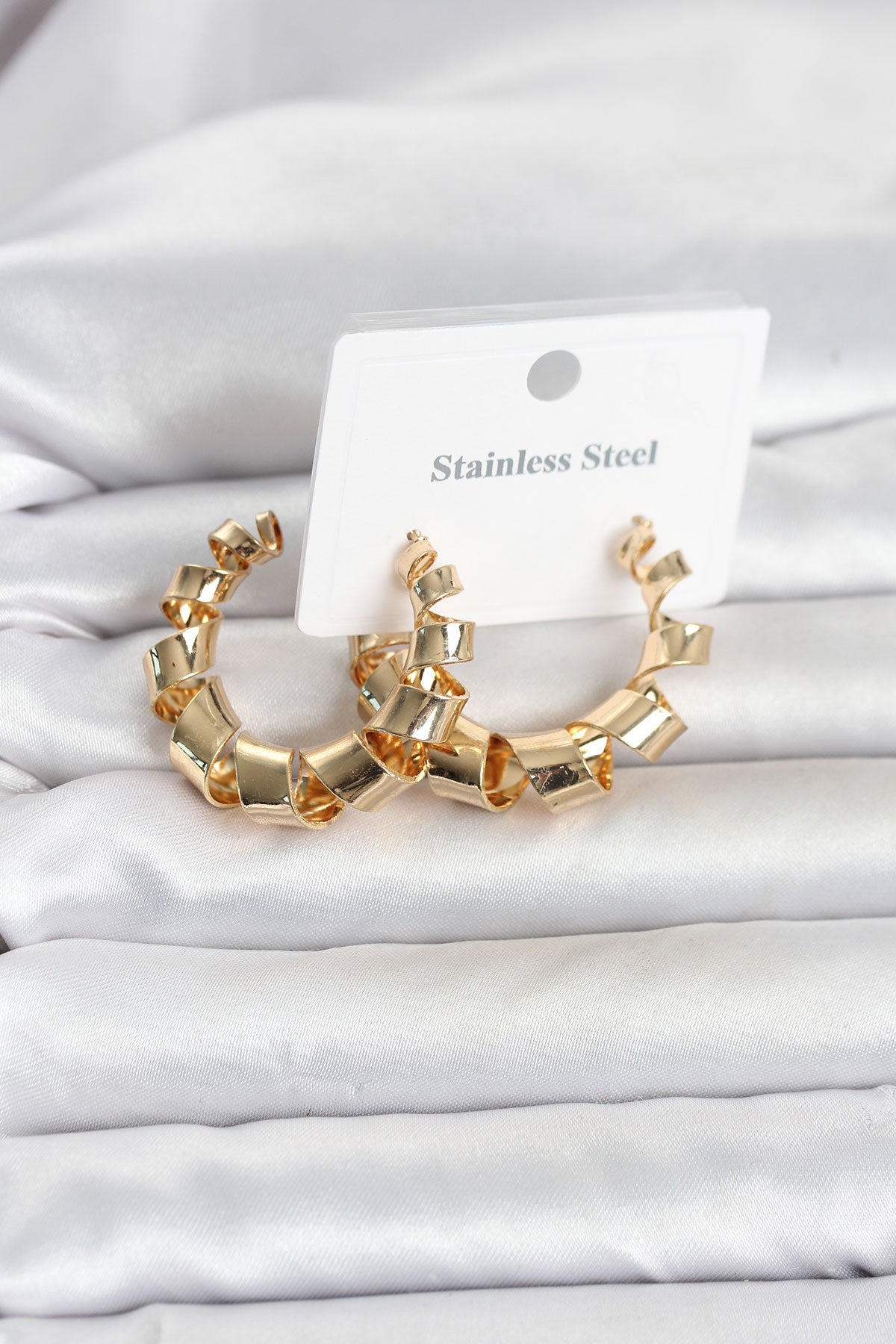 ZEVRA Spiral Halka Küpe – Gold