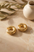 ZEVRA Çiftli Earcuff Küpe – Gold