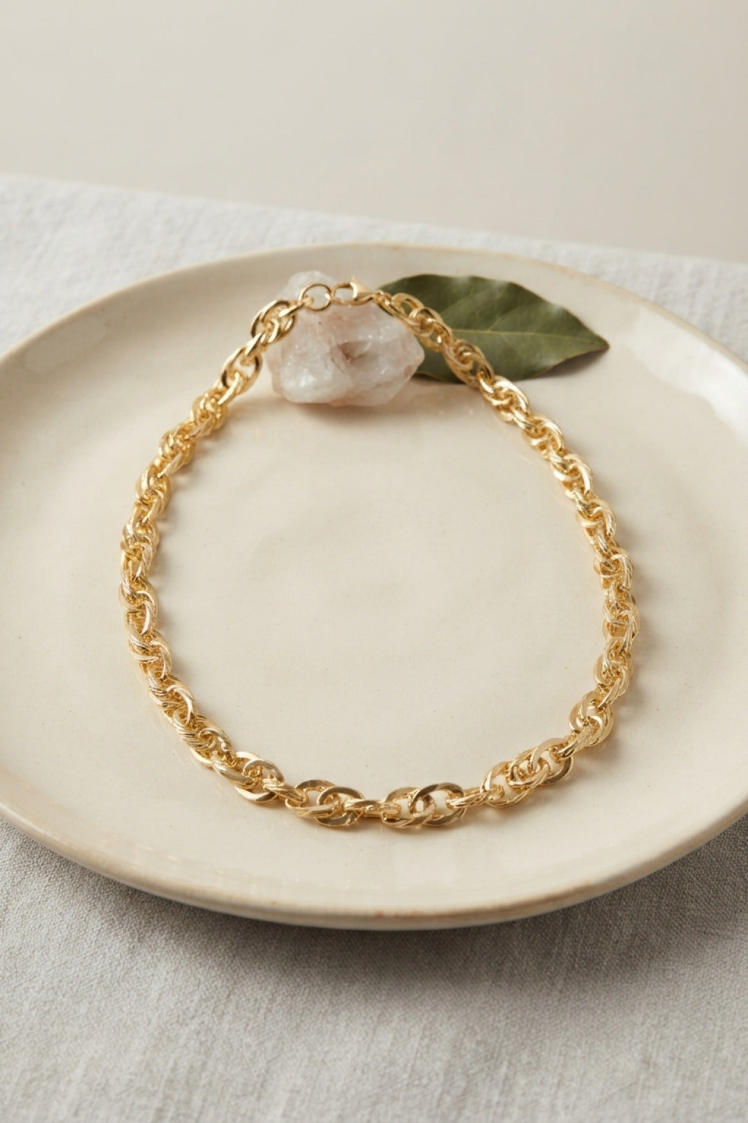 ZEVRA Kalın Burgu Kolye – Gold